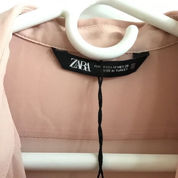 Zara dusty rose blouse size M - Picture 4 of 5